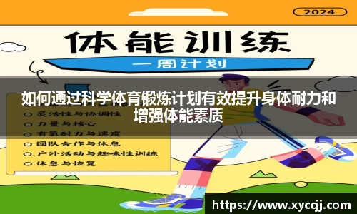 如何通过科学体育锻炼计划有效提升身体耐力和增强体能素质